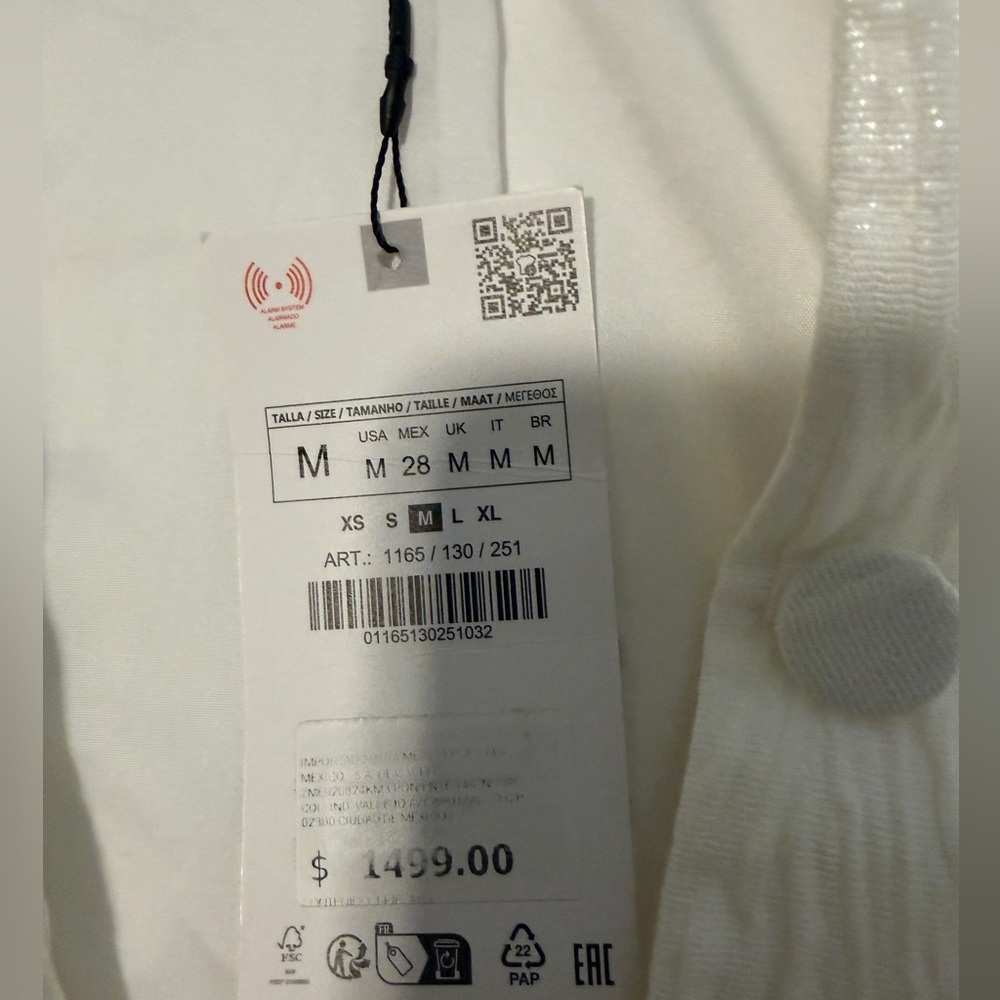 Zara White jacket soarkly